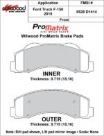 Pastillas de freno Wilwood 150-D1414K PM ProMatrix D1414 Street Performance Racing Pads .715 - Imagen 2