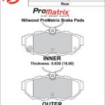 Pastillas de freno Wilwood 150-D1465K PM ProMatrix D1465 Street Performance Racing Pads .63