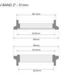 Abrazadera V-BAND FMIC PRO de 51 mm y 2"