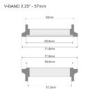 Abrazadera V-BAND FMIC PRO de 57 mm y 2,25" - Imagen 6