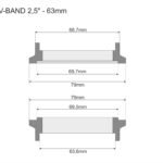Abrazadera V-BAND FMIC PRO de 63 mm (2,5")