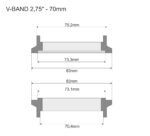 V-band Kit Fmic.Pro 70mm 2,75"