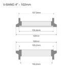 V-band Kit Fmic.Pro 102mm 4" - Imagen 3