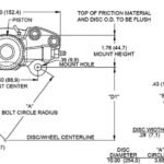 Pinza de freno Wilwood 120-14373 WLD-19 con montaje en orejetas, 2 pistones