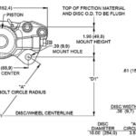 Pinza de freno Wilwood 120-14376 WLD-20/ST con montaje en orejetas, 2 pistones