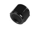 AN-10 AN10 Adaptador de enchufe hexagonal hembra con puerto abocinado JIC negro