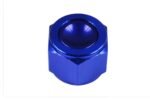 AN-10 AN10 Adaptador de enchufe hexagonal hembra con puerto abocinado JIC azul - Imagen 2