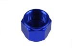 AN-10 AN10 Adaptador de enchufe hexagonal hembra con puerto abocinado JIC azul