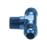 Adaptador de aceite combustible para árbol de 3/4 NPT a AN12 JIC Flare T-PIECE negro