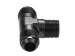 Adaptador de manguera de aceite/combustible AN12 JIC Flare a codo macho de 90 grados de 3/4 NPT, color azul