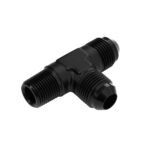 Adaptador de aceite combustible para árbol de 1/8 NPT a AN4 JIC en T, color azul