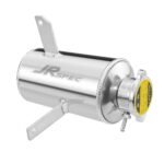 Depósito de agua y depósito de aceite de aleación pulida de 1,5 L, depósito de combustible redondo