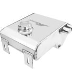 2L Aluminium Alloy Polished Radiator Overflow Surge Tank & Oil Tank Can JRspec