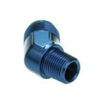 Adaptador de manguera recta AN10 JIC Flare a 1/2 NPT de 45', color negro