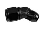 Adaptador AN10 de 45" con acoplamiento hembra-macho para manguera, color negro. - Imagen 3