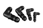 Adaptador AN10 JIC para mamparo, racor macho para manguera de combustible de 90', color negro. - Imagen 2