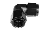 Adaptador AN10 de 90°, acoplamiento hembra-hembra para manguera, color negro. - Imagen 2