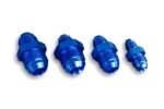 Adaptador AN10 macho a AN6 macho, reductor JIC para manguera de aceite y combustible, color azul.