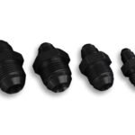 Adaptador AN10 macho a AN8 macho JIC para manguera de aceite y combustible, color negro.