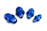 Adaptador AN10 macho a AN8 macho, reductor JIC para manguera de aceite y combustible, color azul.