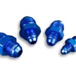 Adaptador AN10 macho a AN8 macho, reductor JIC para manguera de aceite y combustible, color azul.