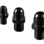 AN-12 AN12 Adaptador de conexión de manguera recta JIC Flare a 1/2 NPT Negro