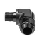 Adaptador de aceite combustible para árbol de 1/4 NPT a AN6 JIC en T, color azul