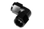 Adaptador AN12 de 90°, acoplamiento hembra-hembra para manguera, color negro. - Imagen 2