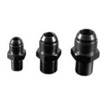 Adaptador de conexión para manguera AN12 JIC Flare a M12x1.25 recta, color azul. - Imagen 3