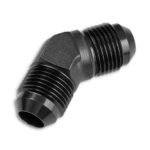 Adapter AN4 45' male-male coupler hose fitting Black