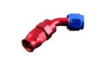 Conector de manguera AN-4 AN4 JIC de 45 grados con PTFE para combustible, color rojo. - Imagen 2