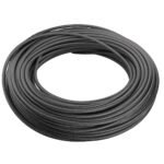 Manguera de combustible AN4 de 5 mm (3/16") con revestimiento de nailon trenzado de PTFE y teflón, color negro.