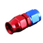 AN-4 AN4 JIC Conector recto de PTFE para manguera de combustible, extremo rojo
