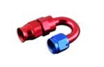 AN-6 AN6 JIC Conector de manguera de PTFE para combustible de 180 grados, extremo rojo - Imagen 2