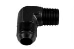 Adaptador AN6-3/8 NPT de 90" con acoplamiento macho-macho para manguera, color negro. - Imagen 3