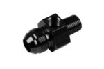 AN6 AN -6 to 3/8 NPT inline 1/8 NPT fuel oil adapter Black - Imagen 2