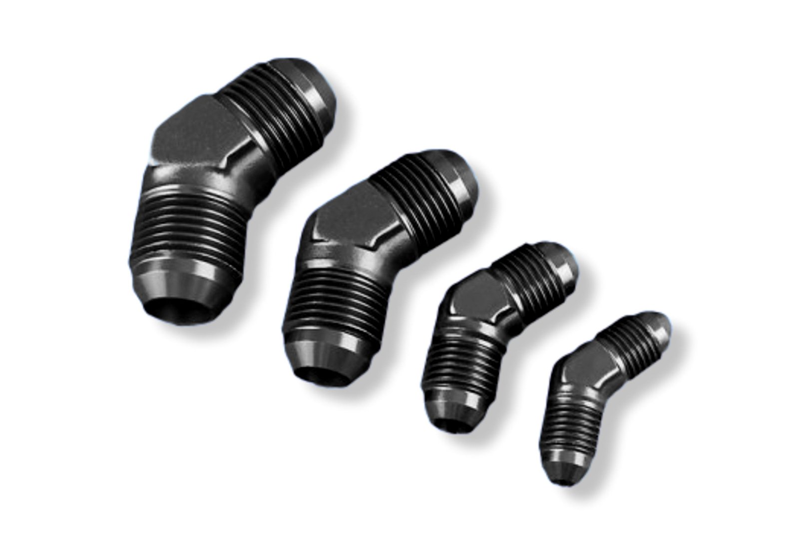 an6-45-nypel-adapter-mesko-meski-jic-czarny_3 Adaptador AN6 de 45" con acoplamiento macho-macho para manguera, color negro. - Imagen 1