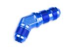 Adapter AN6 JIC bulkhead 45' male fuel hose fitting Blue - Imagen 4