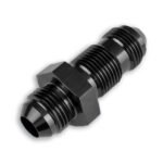 Adaptador AN6 JIC para mamparo, conexión recta macho para manguera, color negro.