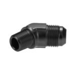 Adaptador de manguera recta AN8 JIC Flare a 3/8 NPT de 45' (azul)