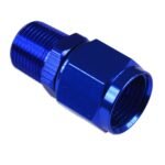 AN-8 AN8 JIC Flare a 1/2 NPT hembra-macho adaptador de manguera recto azul