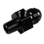 AN8 AN -8 to 1/4 NPT inline 1/8 NPT fuel oil adapter Black
