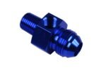 AN8 AN -8 to 1/4 NPT inline 1/8 NPT fuel oil adapter Blue - Imagen 2