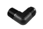 Adaptador AN8-3/8 NPT de 90" con acoplamiento macho-macho para manguera, color negro. - Imagen 4