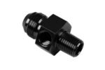 AN8 AN -8 to 3/8 NPT inline 1/8 NPT fuel oil adapter Black - Imagen 4