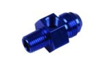 AN8 AN -8 to 3/8 NPT inline 1/8 NPT fuel oil adapter Blue - Imagen 3