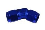 Adaptador AN8 de 45" con acoplamiento hembra-hembra para manguera, color azul. - Imagen 3