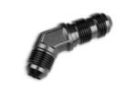 Adapter AN8 JIC bulkhead 45' male fuel hose fitting Black - Imagen 4