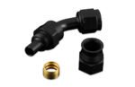 Conector de manguera AN-8 AN8 JIC de 45 grados con PTFE para combustible, color negro. - Imagen 2