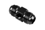 AN8 AN-8 Adaptador macho-macho con puerto en línea 1/8 NPT Presión de combustible y aceite Negro